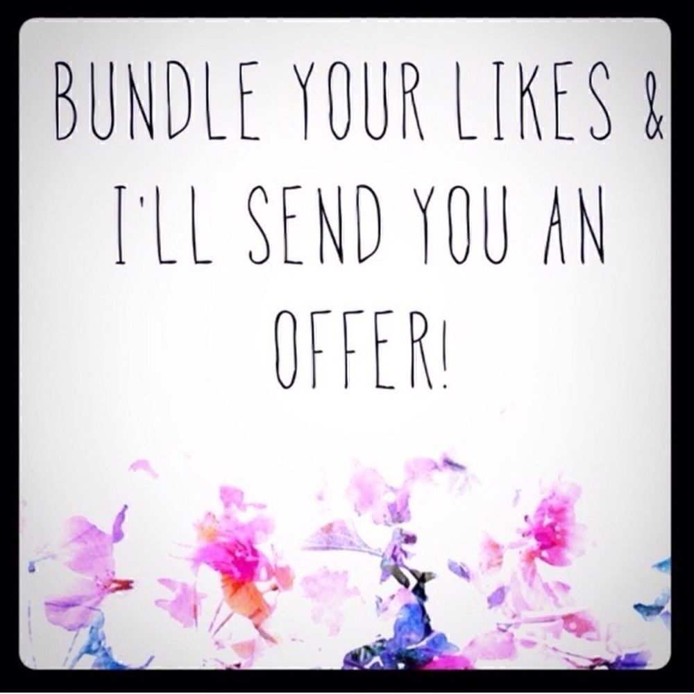 Discount on bundles. ❤️❤️ 